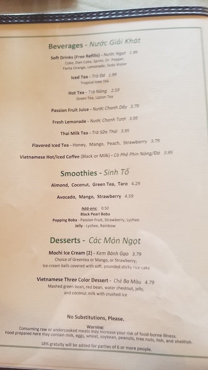 AZ Pho & Grill Menu - Image 4